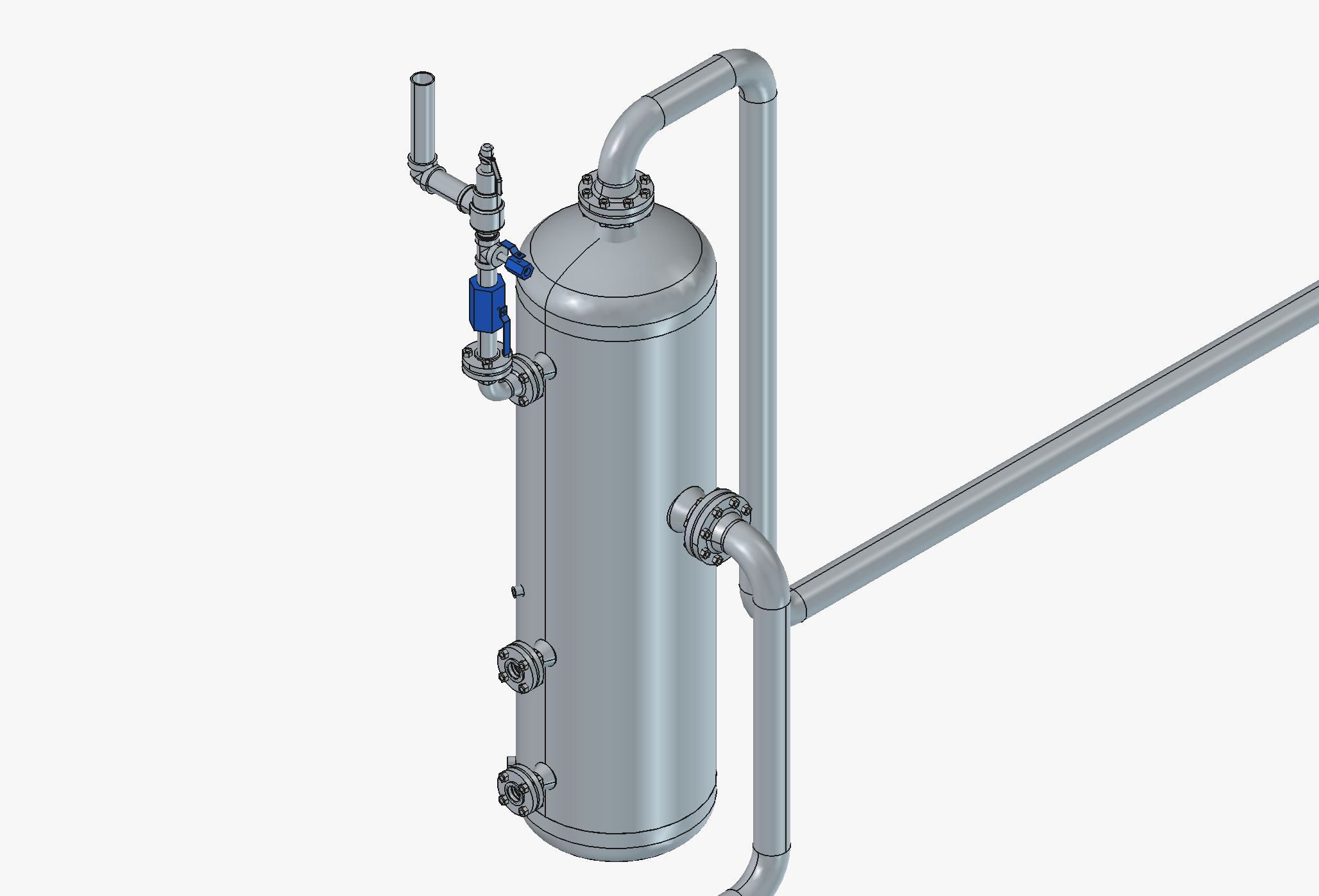 A vertical separator